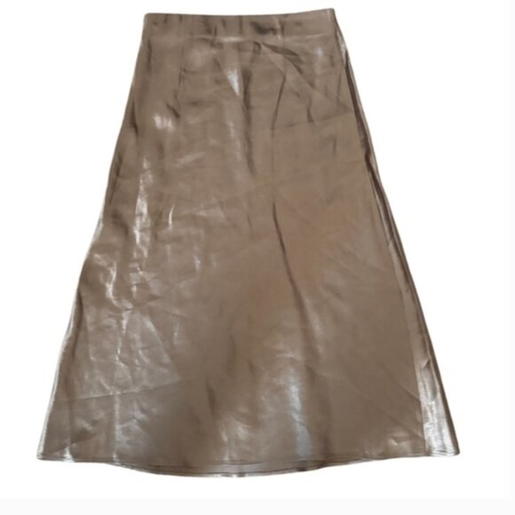 BABATON- SLIP SATIN MIDI SKIRT | Aritzia SLIP SATIN MIDI SKIRT - SIZE SMALL✨ - Picture 3 of 4
